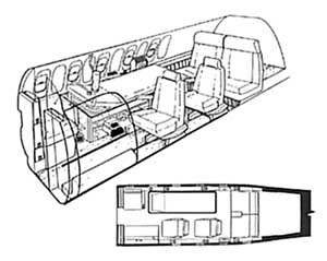 Aircraft Interior Schematic
